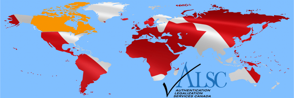 Canada Flag ALSC World Map